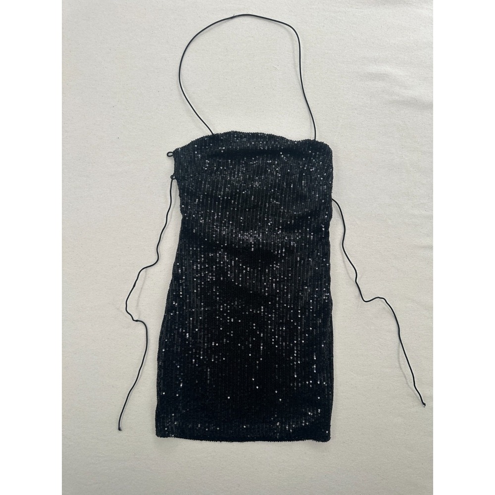Sequin Mini Dress Size Strappy Party Sexy Goth Grunge Whimsigoth Fairy Grunge